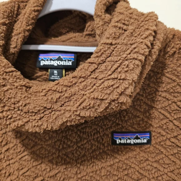 Patagonia Womens Diamond Capra Hoodie Size XL Moccasin Brown - Picture 6 of 7